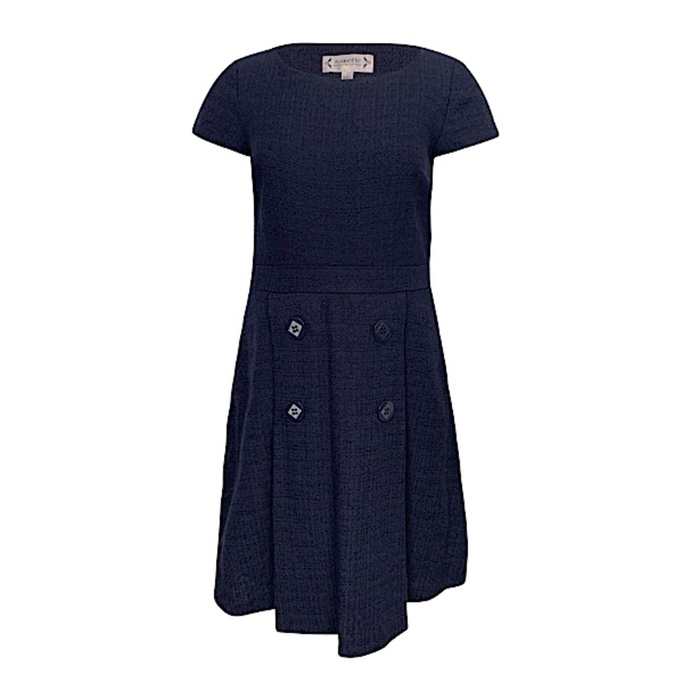 NWOT NANETTE LEPORE navy blue dark academia dress size 2 new without tags
